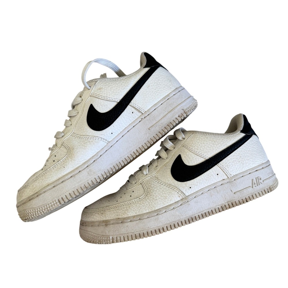 Nike Air Force 1 Low White Black Sneakers Kids Youth Size 5